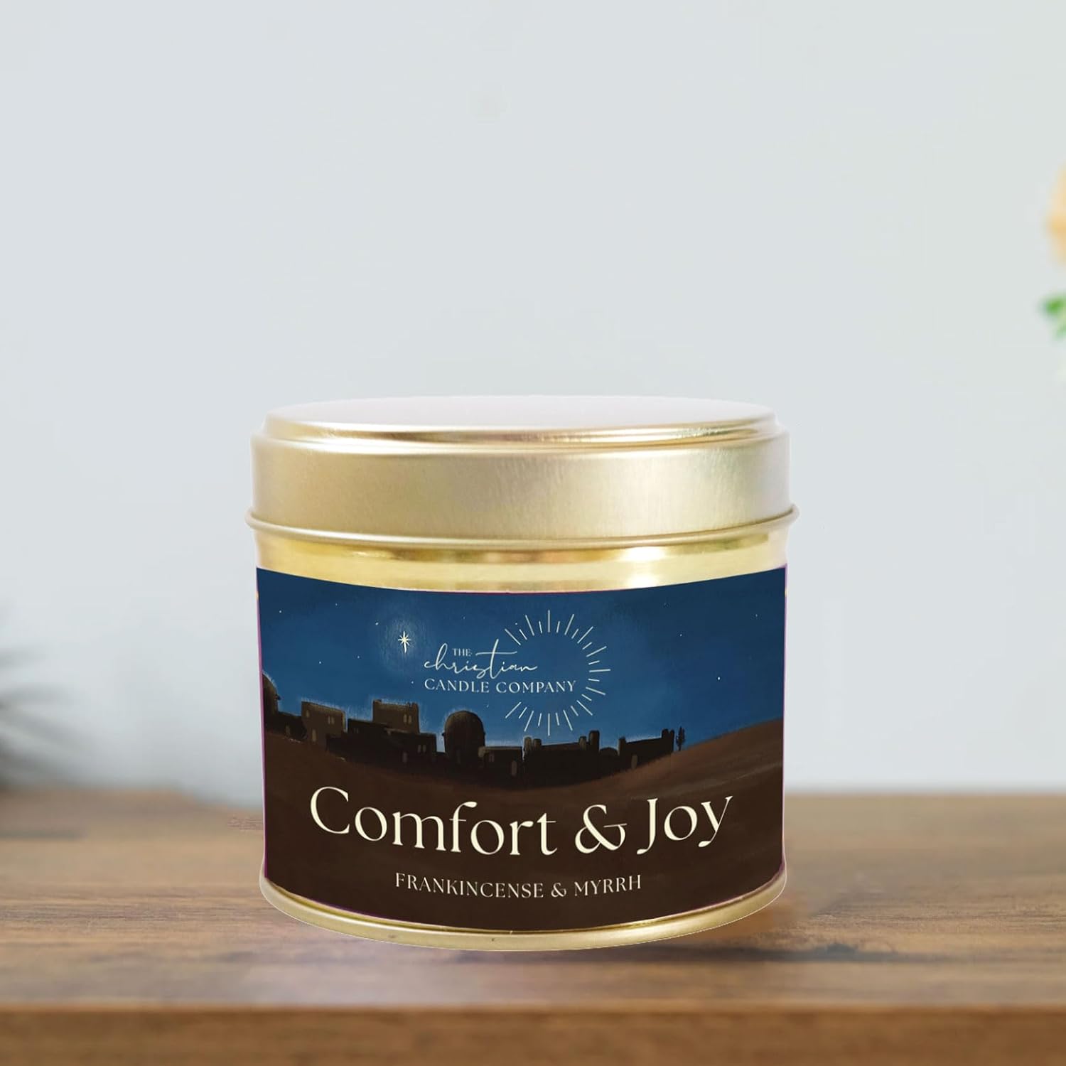 Frankincense & Myrrh Scented Candle in a Tin Limited Edition