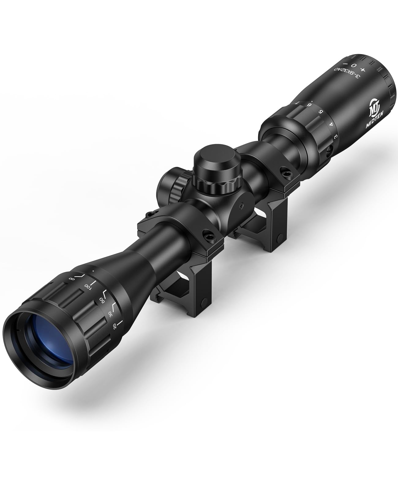 MidTen 3-9x32 AO 22 Rifle Scope for Hunting with Mounts | Fully Multi-coated Lens, Crossh…