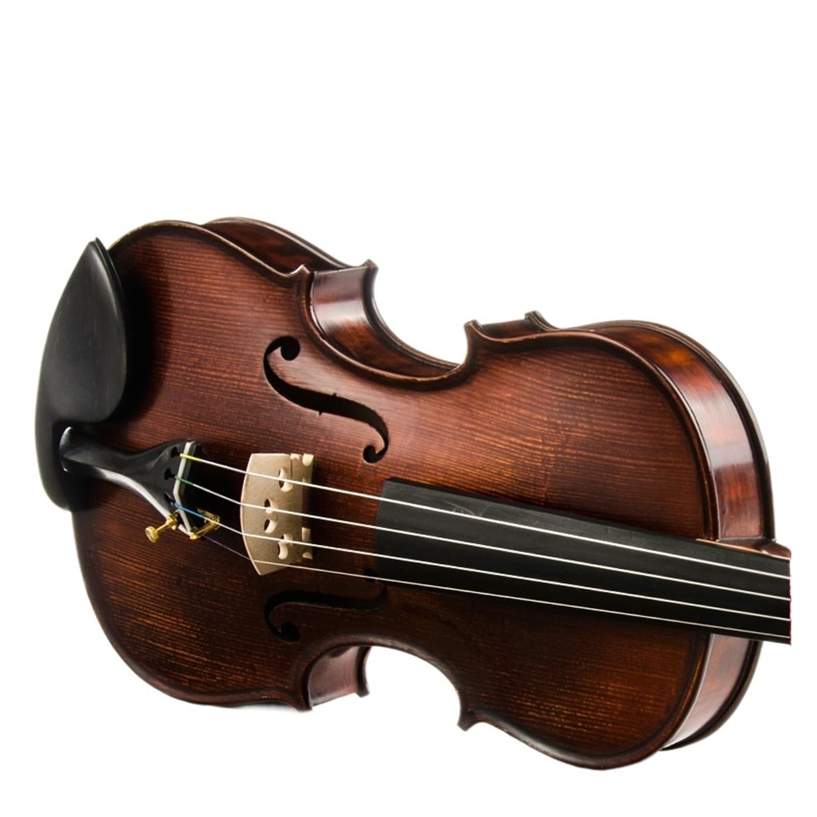 Strumento Musicale Professionale 4/4 Per Adulti Violino In Ebano Con Corde Violino