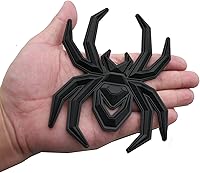 Vista 1 de 1 pieza de emblemas de araña 3D para puerta trasera, repuesto para F-150 Silverado Sierra RAM Black Widow Edition (negro)