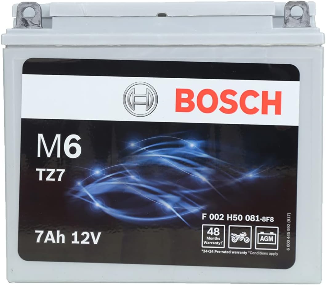 Bosch Bike Battery with AGM Technology F002H500818F8 7 Ah,TZ7 Spill