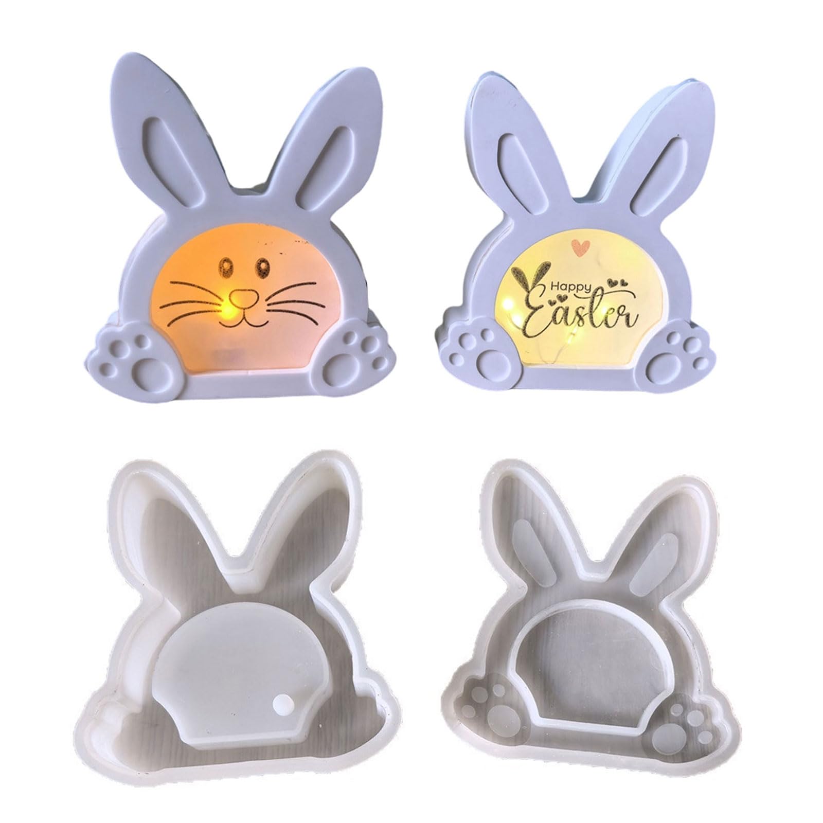 Hsioluted Food Grade Silicone Rabbits Safe for High Temperatures Use Easy Demolding and Cleaning for Home Atmospheres Light Rabbits Silicone