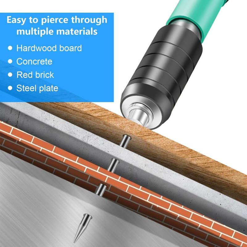 200 Pcs 7.3mm Steel Concrete Nails – Manual Round Nails For Wall Fastening & Repair