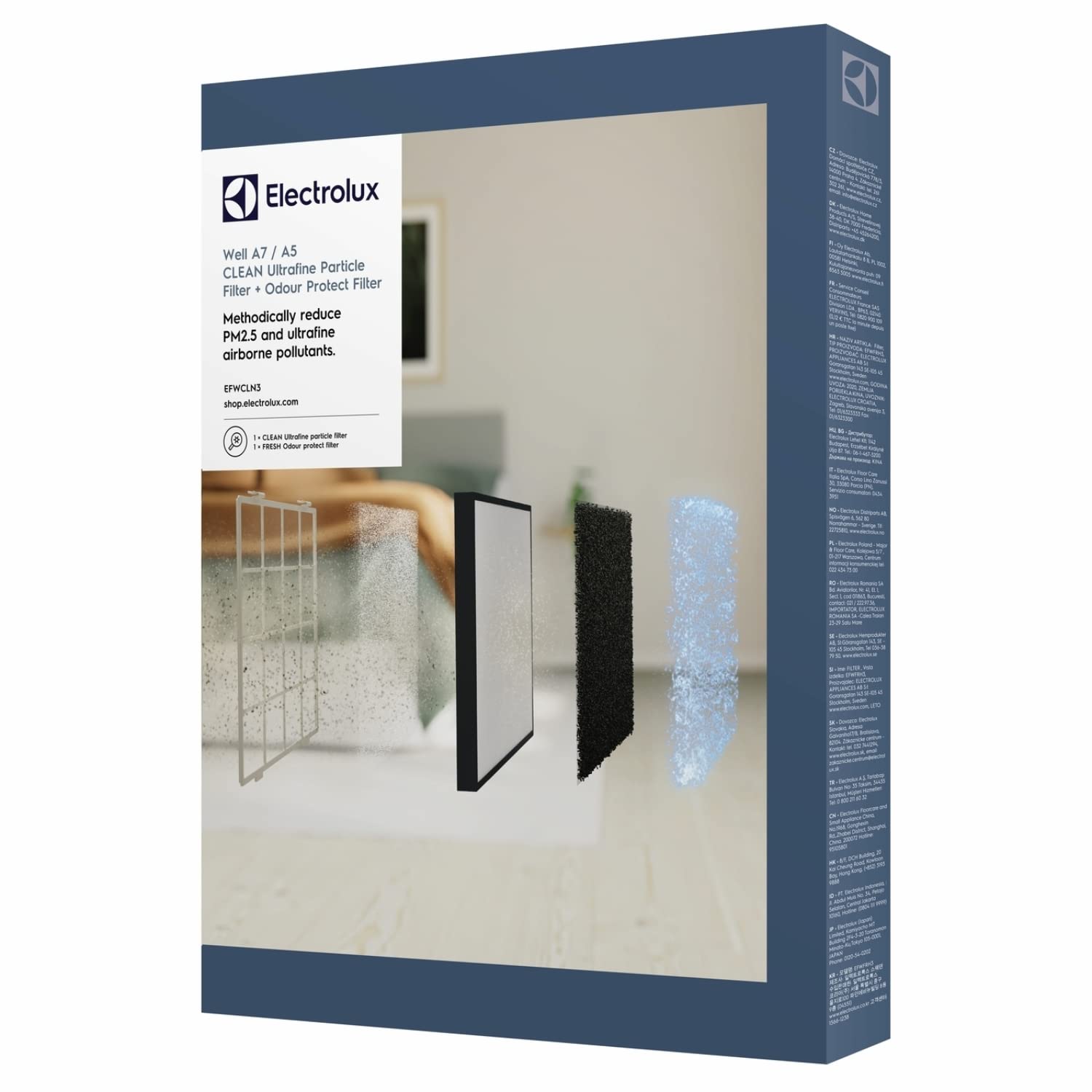 Electrolux Odour Protect Air Purifier Filter for Well A5 (WA51-305WT) and Well A7 (WA71-305GY), Black, EFWFRH3-image-49
