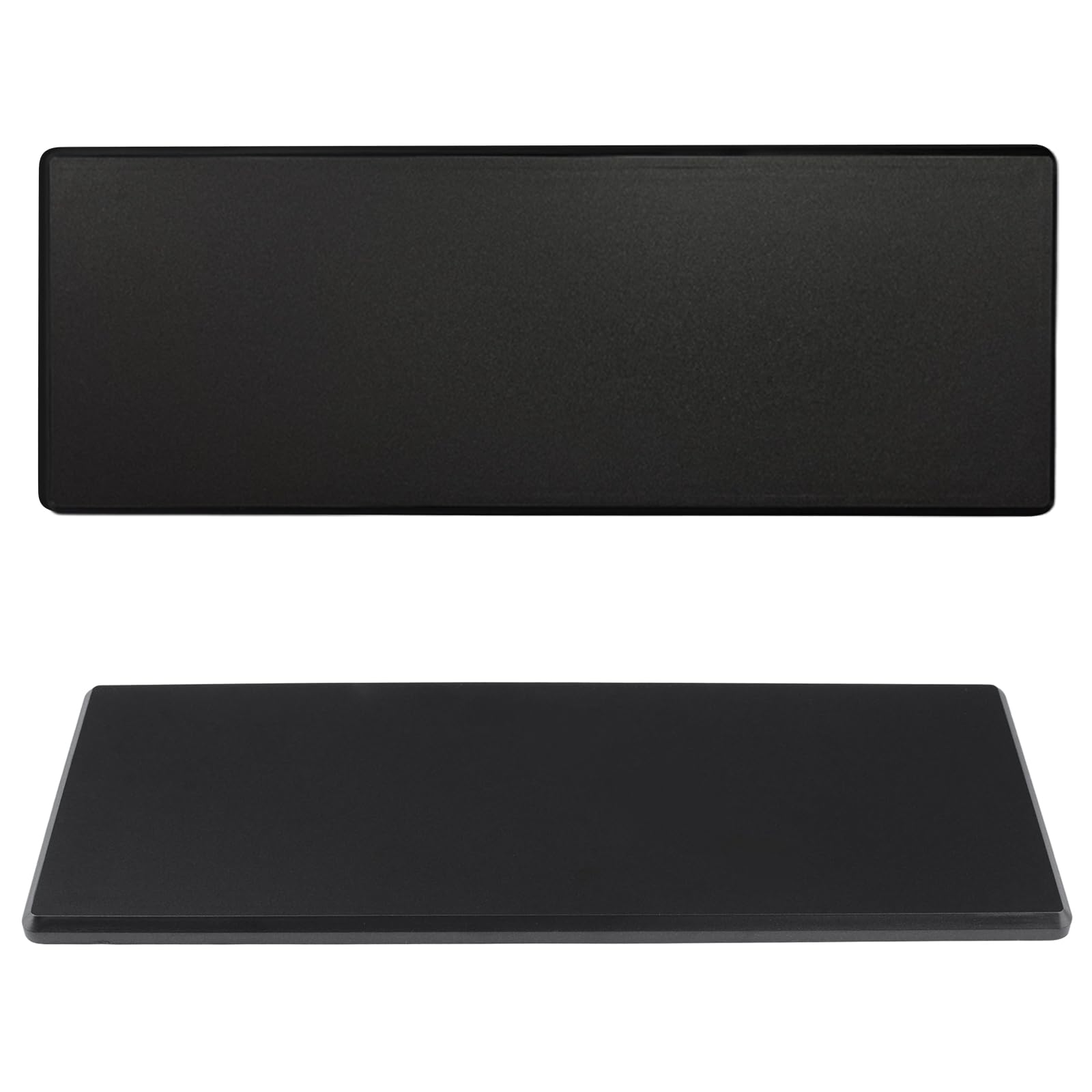 UFURMATE Blank Cover Wall Plate 2Pcs 10.7" x 3.9" Screwless Blanking Wall Plate Plastic Device Outlet Cover Adhesive Electrical Covers for Unused Outlets or Switches (Black)