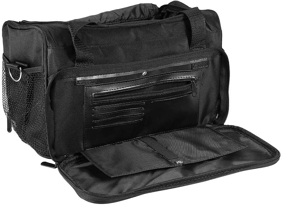 Pongnas Salon Barber Tool Bag, Portable Travel Case for Hair Styling Scissors Comb Trimmer Clipper, 13.8 x 7.9 x 9.4inch