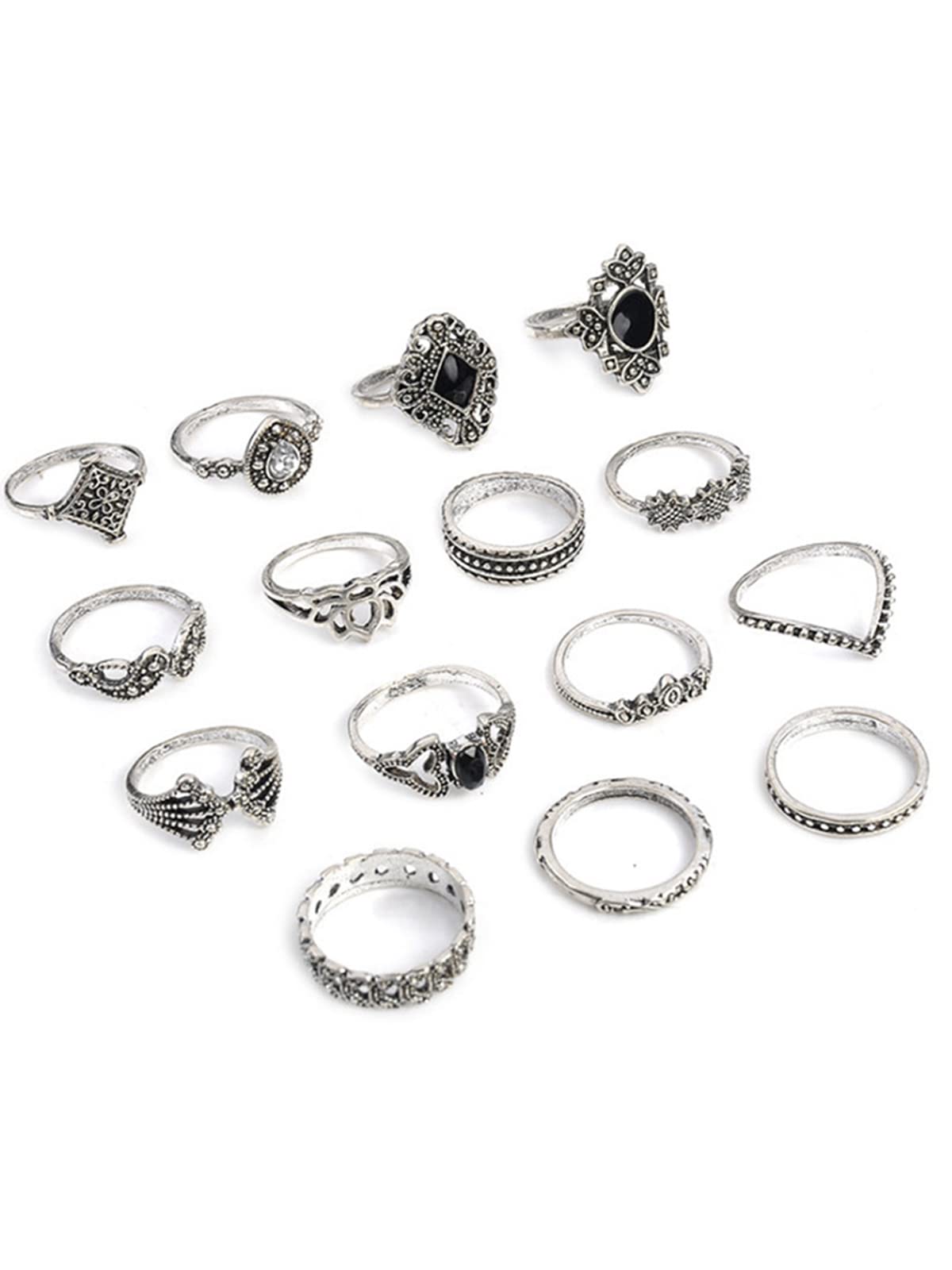 Scintillare By Sukkhi Amazing Oxidised Rings Combo for Women (B0CBMSMG45) Amazon Price History, Amazon Price Tracker