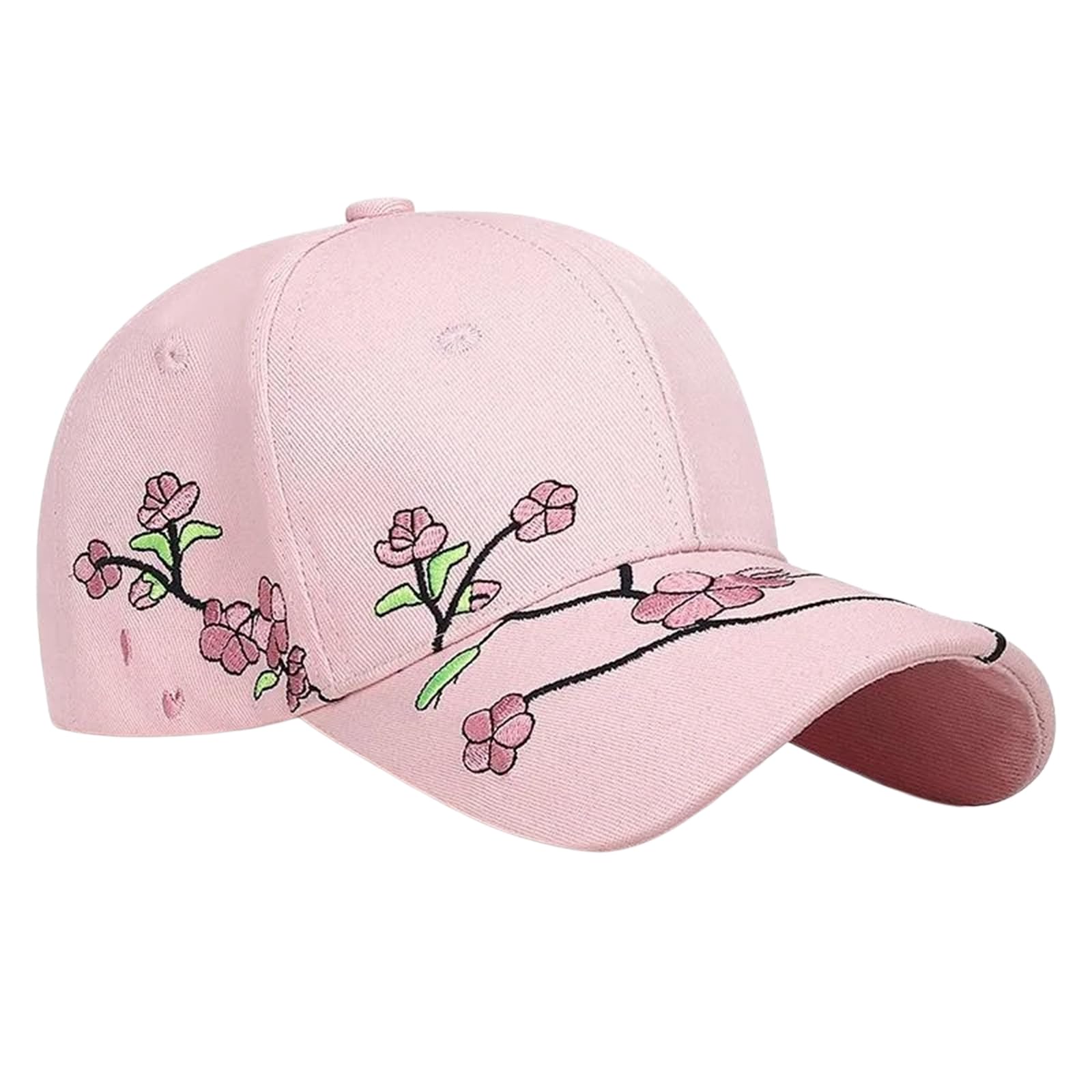 Gorra de béisbol ligera Gyios ajustable con flores bordadas estilo primavera