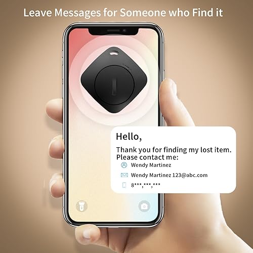 Miniatura 4 de Buscador de llaves Bluetooth rastreador de artículos funciona con Apple Find My IP67 impermeable, protección de privacidad, modo perdido,