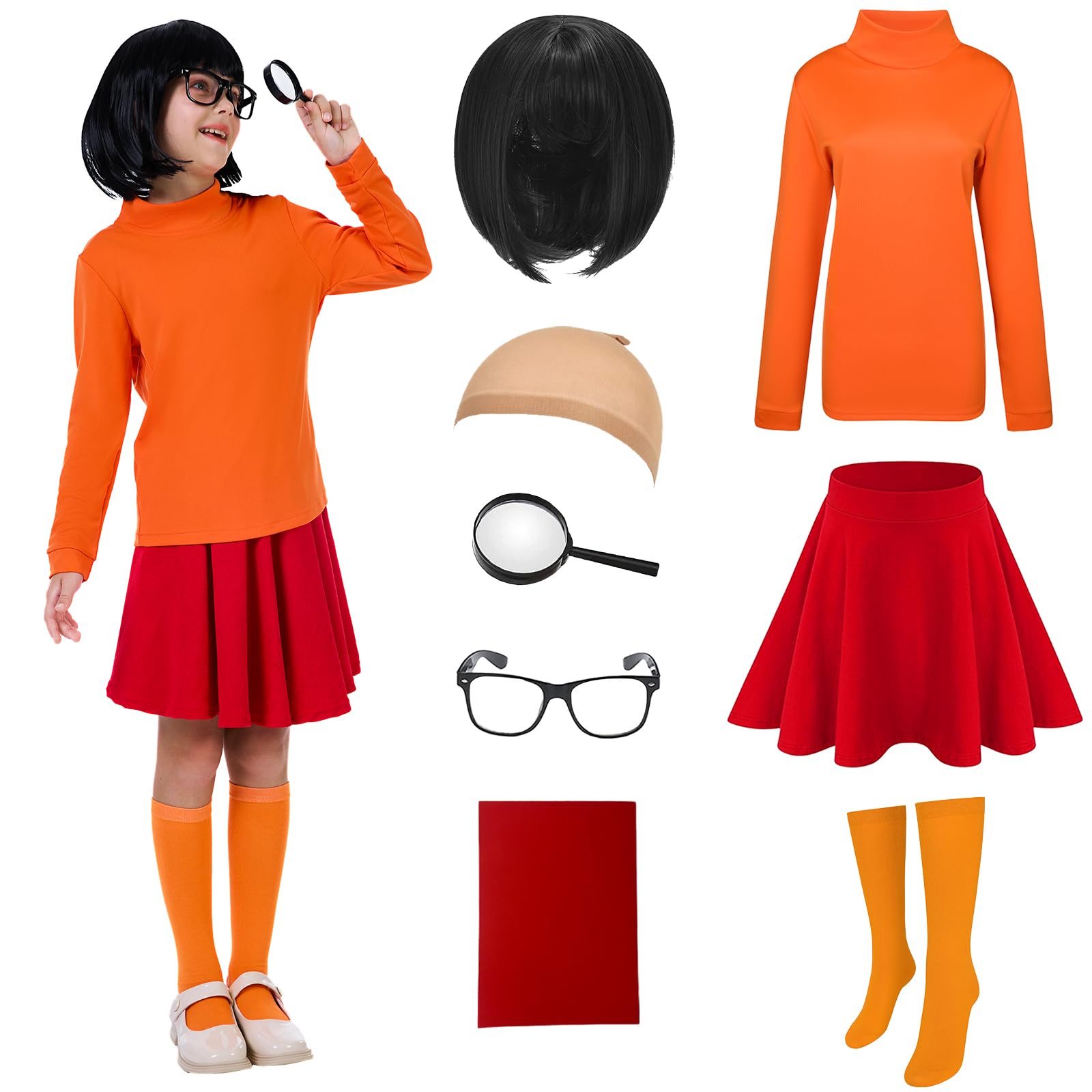 Detective Cosplay Costume for Halloween Fancy Dress Outfit,155(13Years)