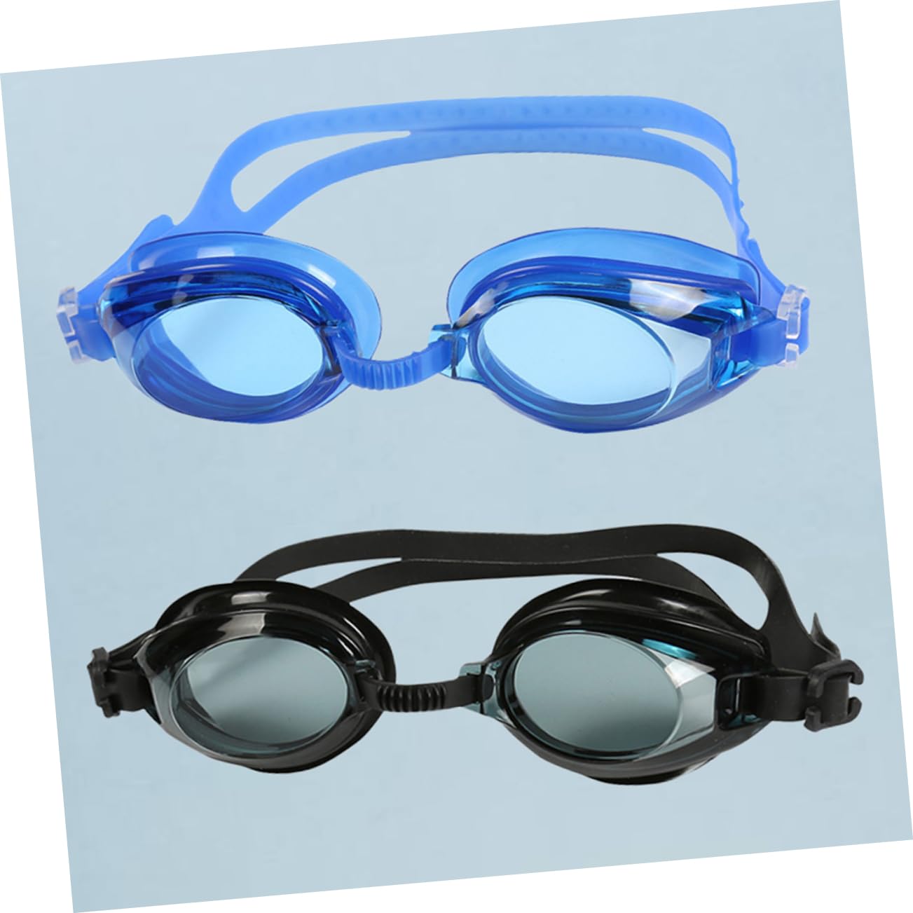 Brillen, 2 Pack Fog Silicone Men's Protection Black for Adults