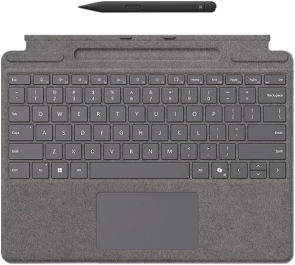 Microsoft Surface Pro 13" Keyboard with Slim Pen, Platinum Keyboard, Black Pen