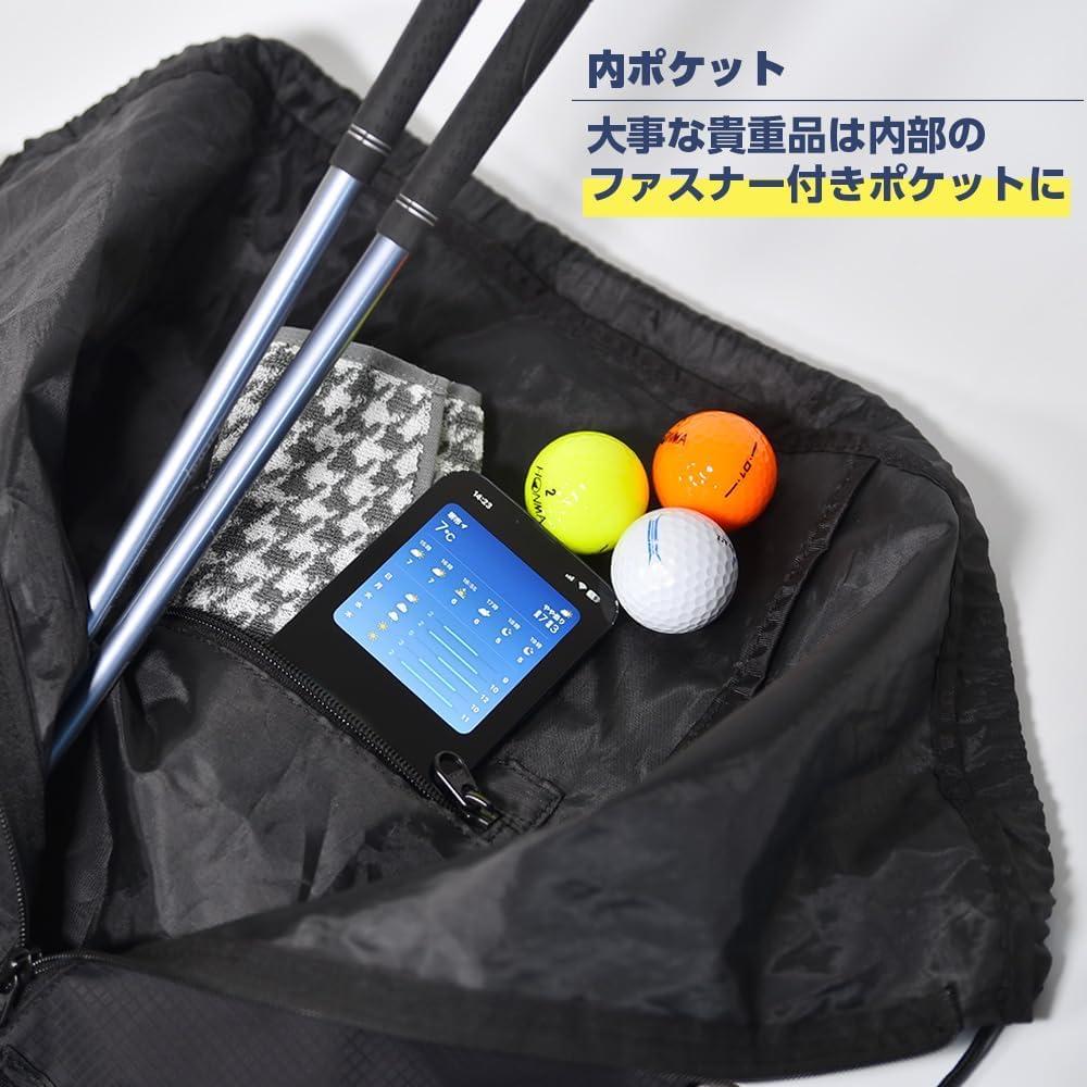 Amazon | ゴルフクラブ バックパック フード付き リュック 収納 自転車
