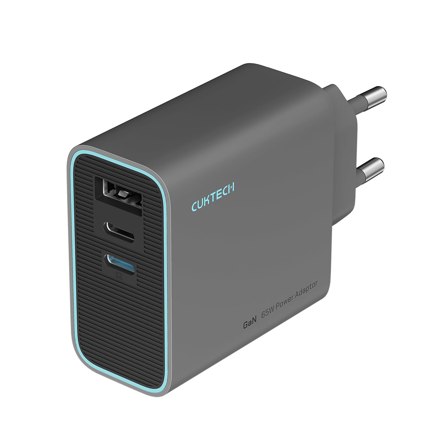 CUKTECH Caricatore USB C 65W GaN Rapido Multiplo PD Compatibile Samsung Galaxy S24 iPhone 16 Pro Laptop MacBook Pro