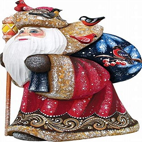 Happy Traveler-Yuletide, Woodcarved Figurine by G.DeBrekht 821033