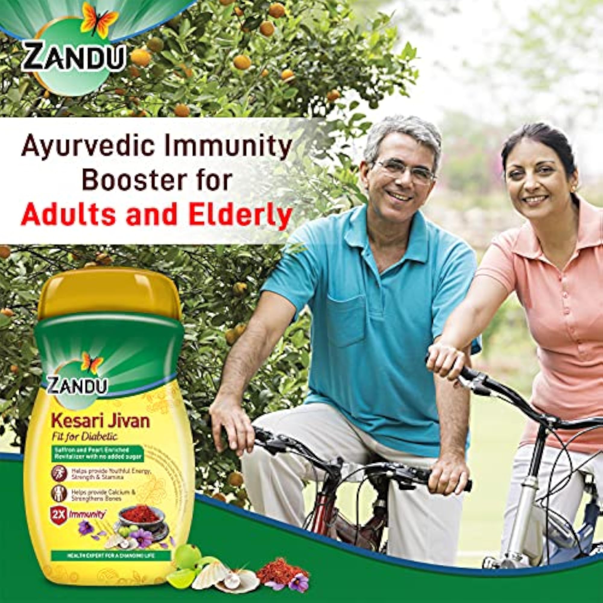 Zandu Kesari Jivan Sugar Chyawanprash - 900g, Anti-Age Formula