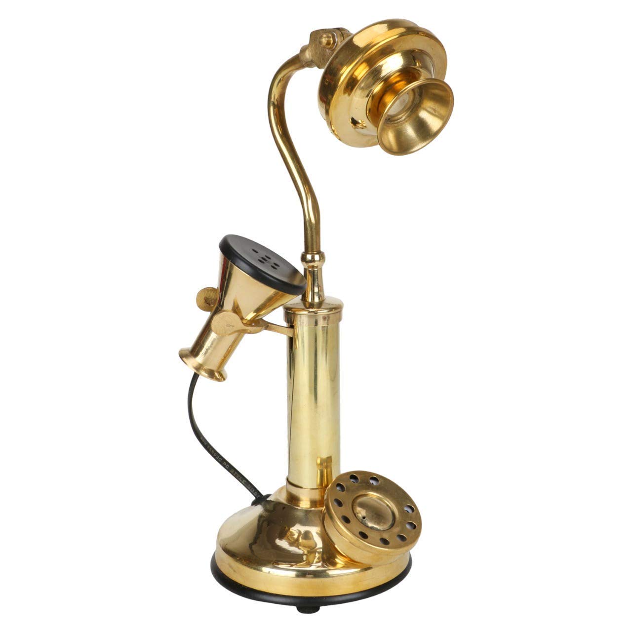 Vintage Metal Brass Antique Telephone Victorian Old Classic Telephone On (Non Working) /for Decoration-image-36