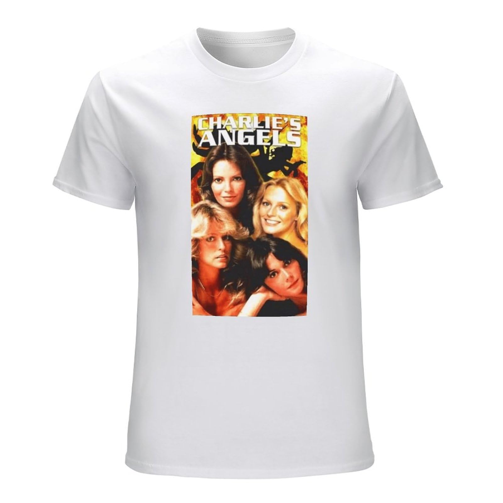 Charlies Angels Retro 70s TV Men's White T-Shirt Unisex Tee M