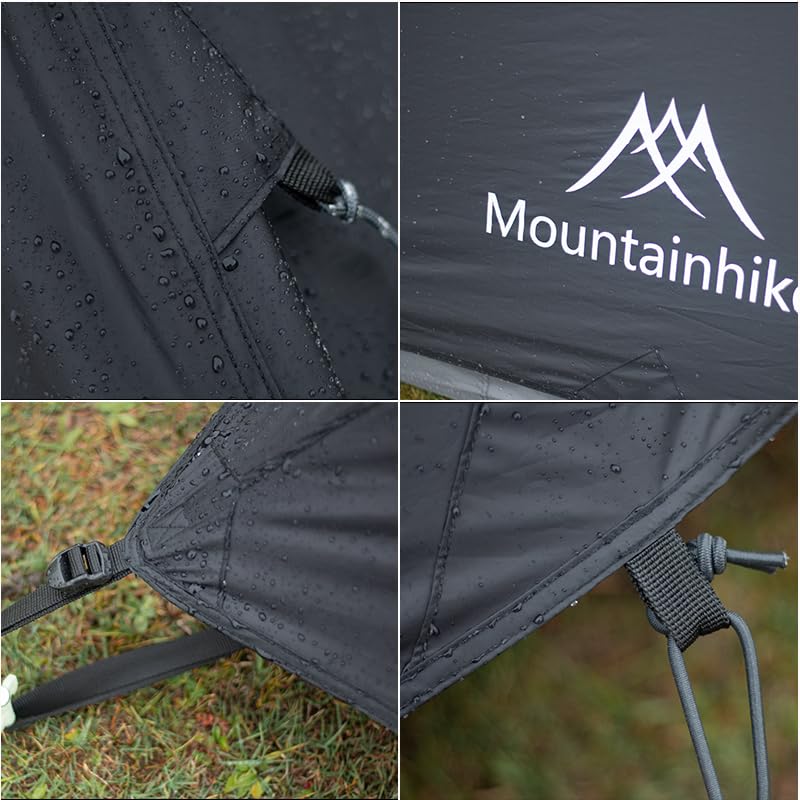 Mountainhiker ポールテント タープ付き 2～4人用 Mountainhiker ワンポールテント ポールテント タープ付き 2?4人