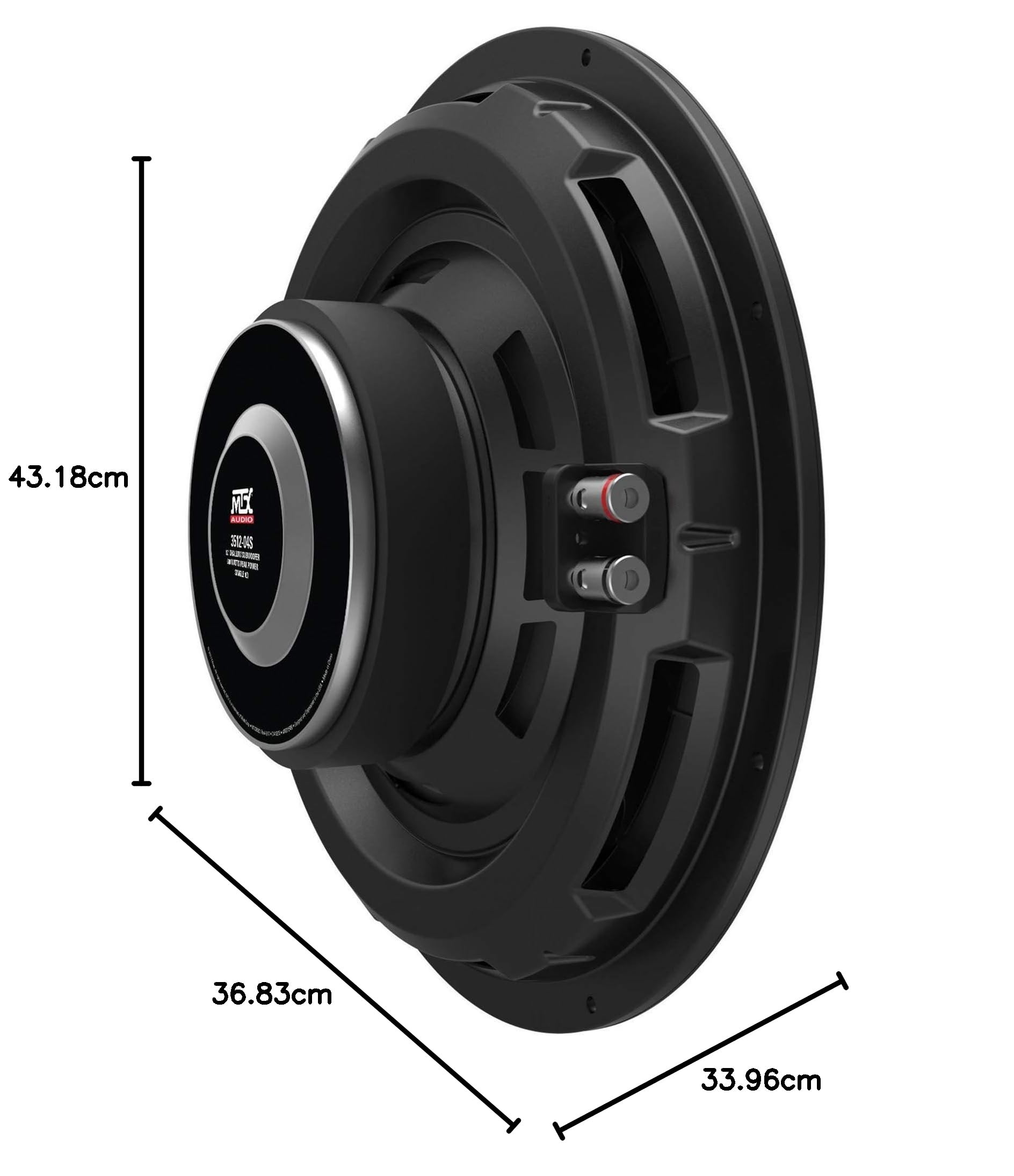 Amazon.co.jp: MTX 12インチ 浅い 300ワット RMS 4オーム サブ