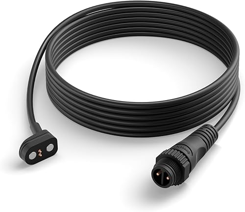 Miniatura 10 de Philips Hue Cable anticaída para cámara segura, plateado, hecho para uso en exteriores, se conecta a la unidad de fuente de alimentación de bajo