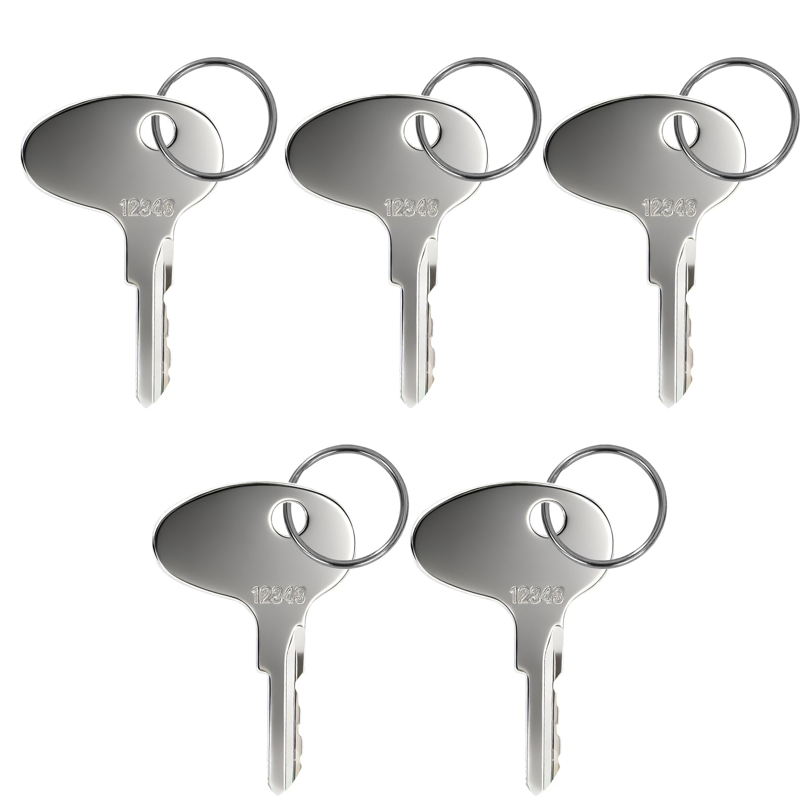 5 Pack 123243 Replacement Ignition Key – Compatible with BD2 Tractor & CAT Forklifts