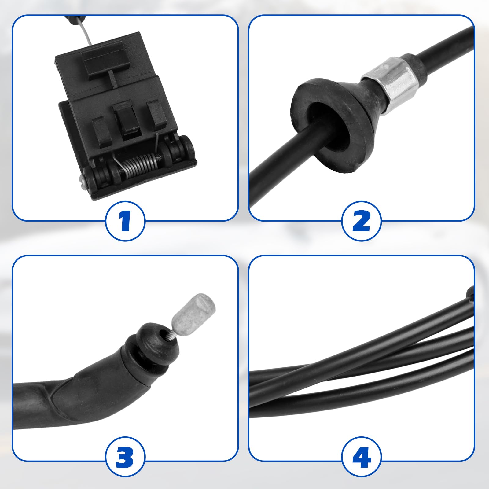 Hood Pull Wire, DK4956720B, DK4956720H, DK4956720G, Bonnet Release Cable Compatible with Ford Fiesta 2009–2013 — view 3