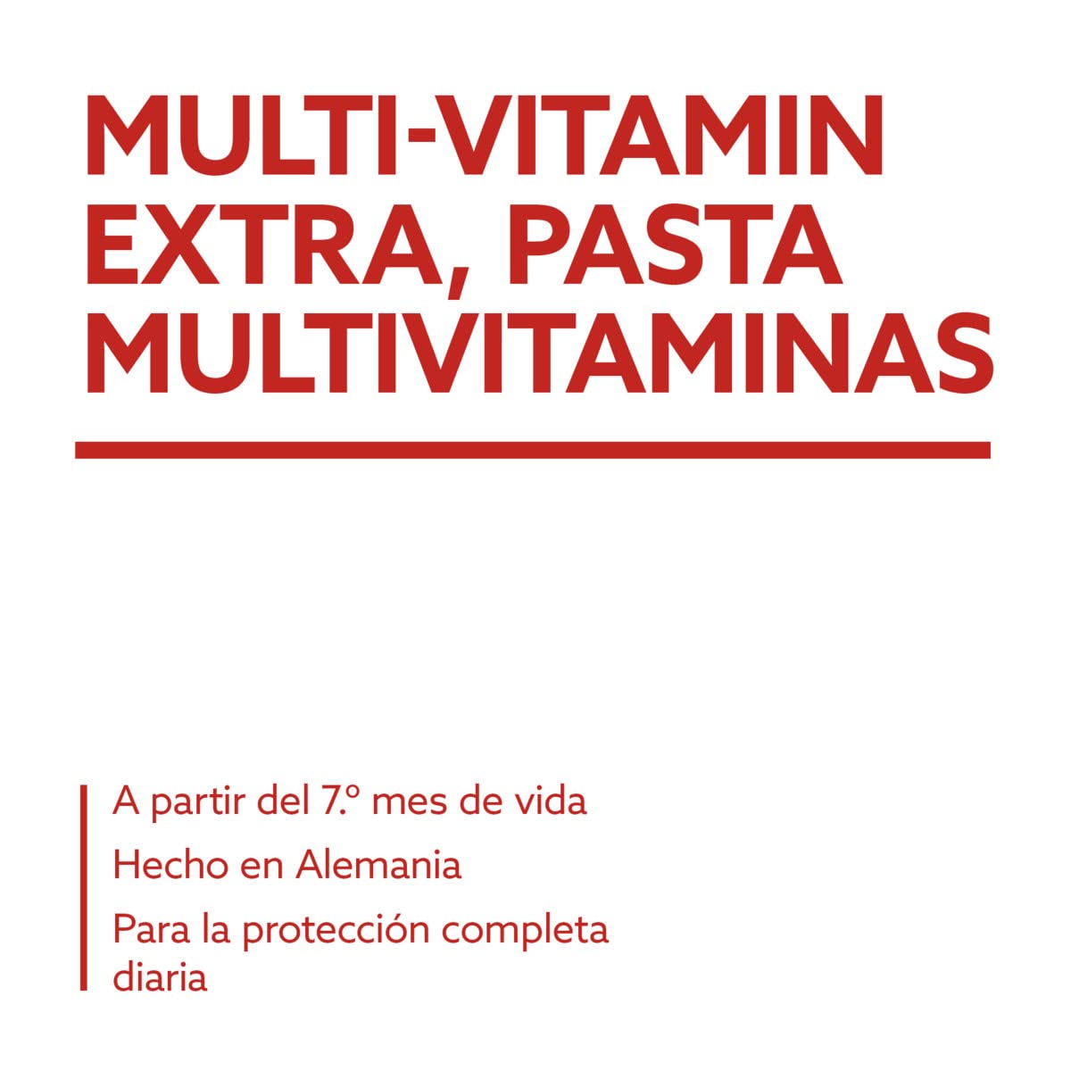 GimCat Multi-Vitamin Extra, pasta multivitaminas - Snack para gatos, con beta-glucano y omega 3 & 6 para una protección celular saludable - 1 tubo (1 x 200 g)