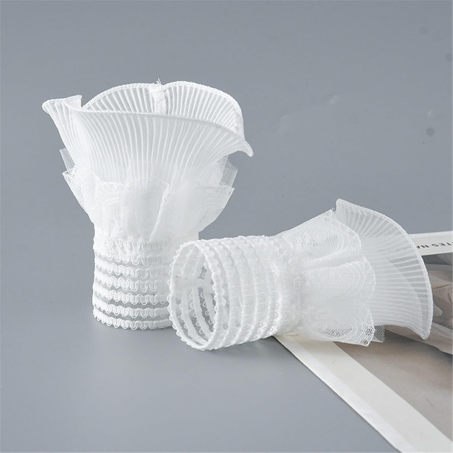 [売店] セーターフェイクスリーブ フェイクスリーブカバー女性レースハンドレッドフェイクカフス装飾シャツスリーブ