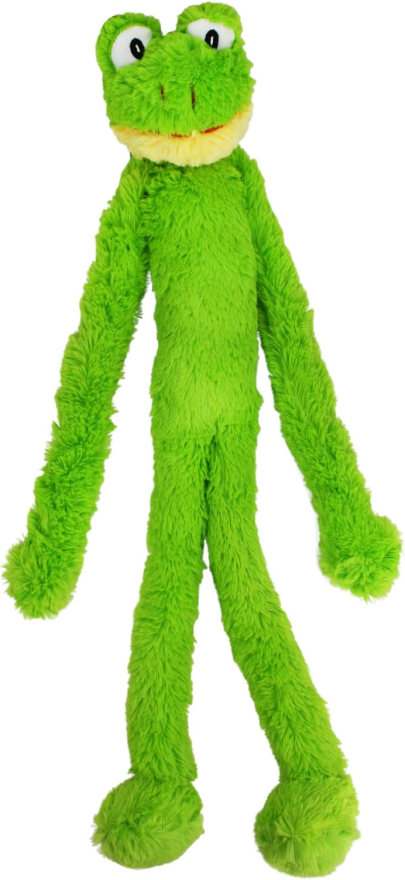 Swingin Slevin XXL Oversized 27-inch Green Frog Plush Dog Toy