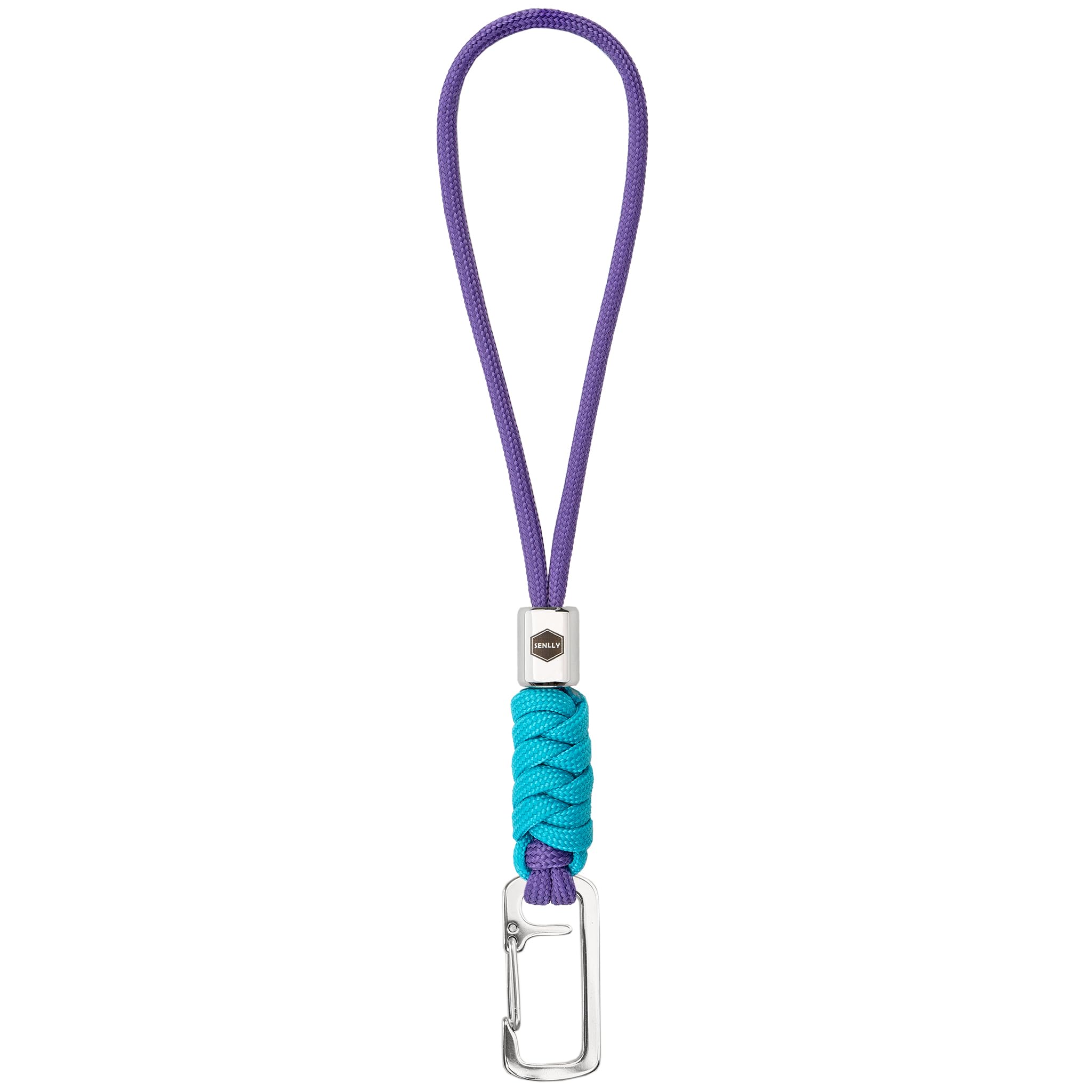 SENLLY Wristlet Keychain Lanyard for Keys, Cell Phone, Wallet, Paracord Braided Design with Stainless Steel Hardware