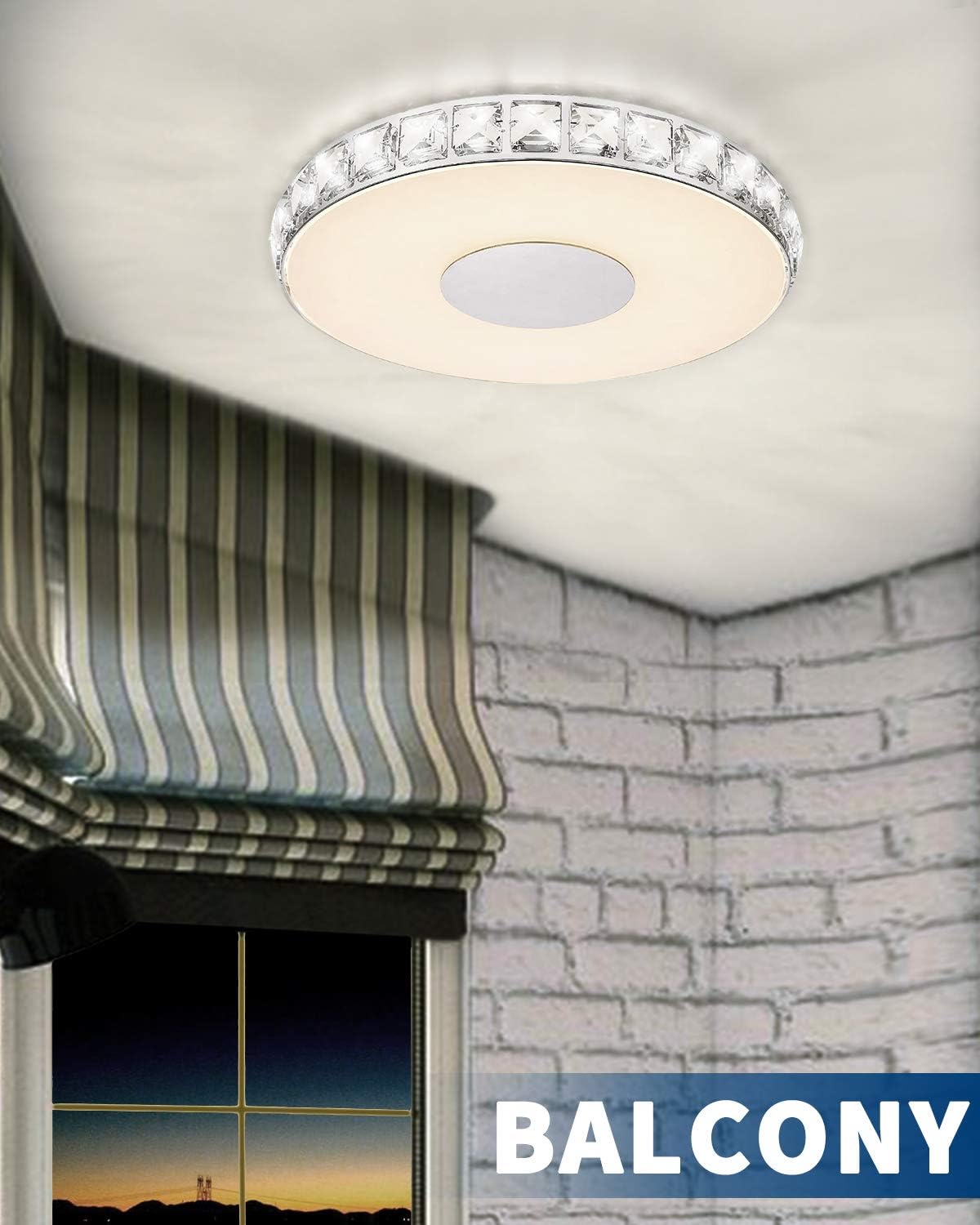 Hоttеѕt Sаlеѕ Galtlap Modern Led Chandelier Flush Mount Crystal Ceiling Light 14'' 18W Round Crystal Ceiling Lamp for Bedrooms Dinning Rooms Hallway (Warm) Suреr Bіg Clеаrаnсе! Galtlap Modern Led Chandelier Flush Mount Crystal Ceiling Light 14'' 18W Round Crystal Ceiling Lamp for Bedrooms Dinning Rooms Hallway (Warm)