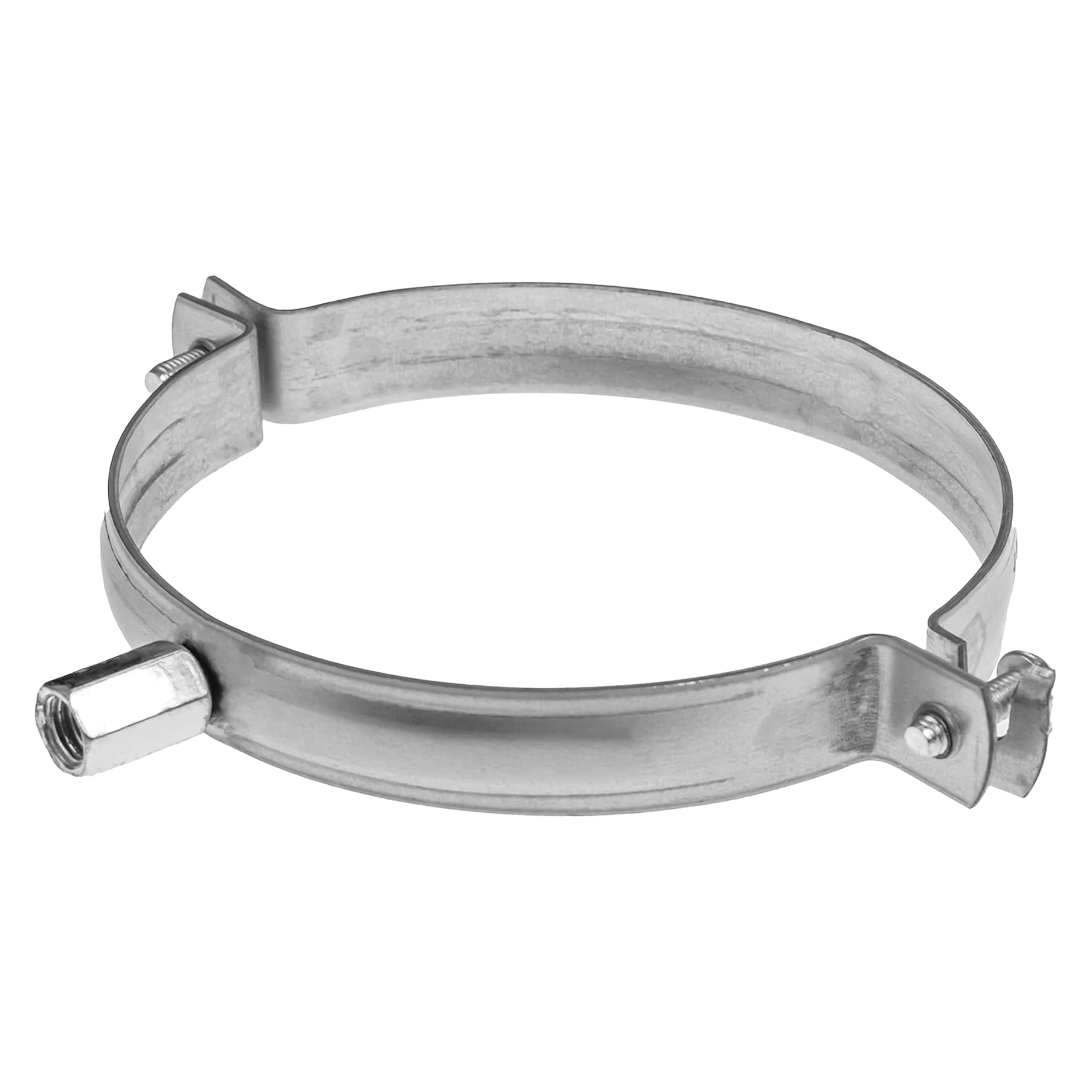 Repa Market 5" Inch / 125 mm Galvanized Pipe Hanger with EPDM Rubber - Conduit Mounting Support - PVC Tube Brackets - Metal Pipe Clamps - Tube Wall Mounting Bracket Clamp Holder - Pipe Clamp Fittings