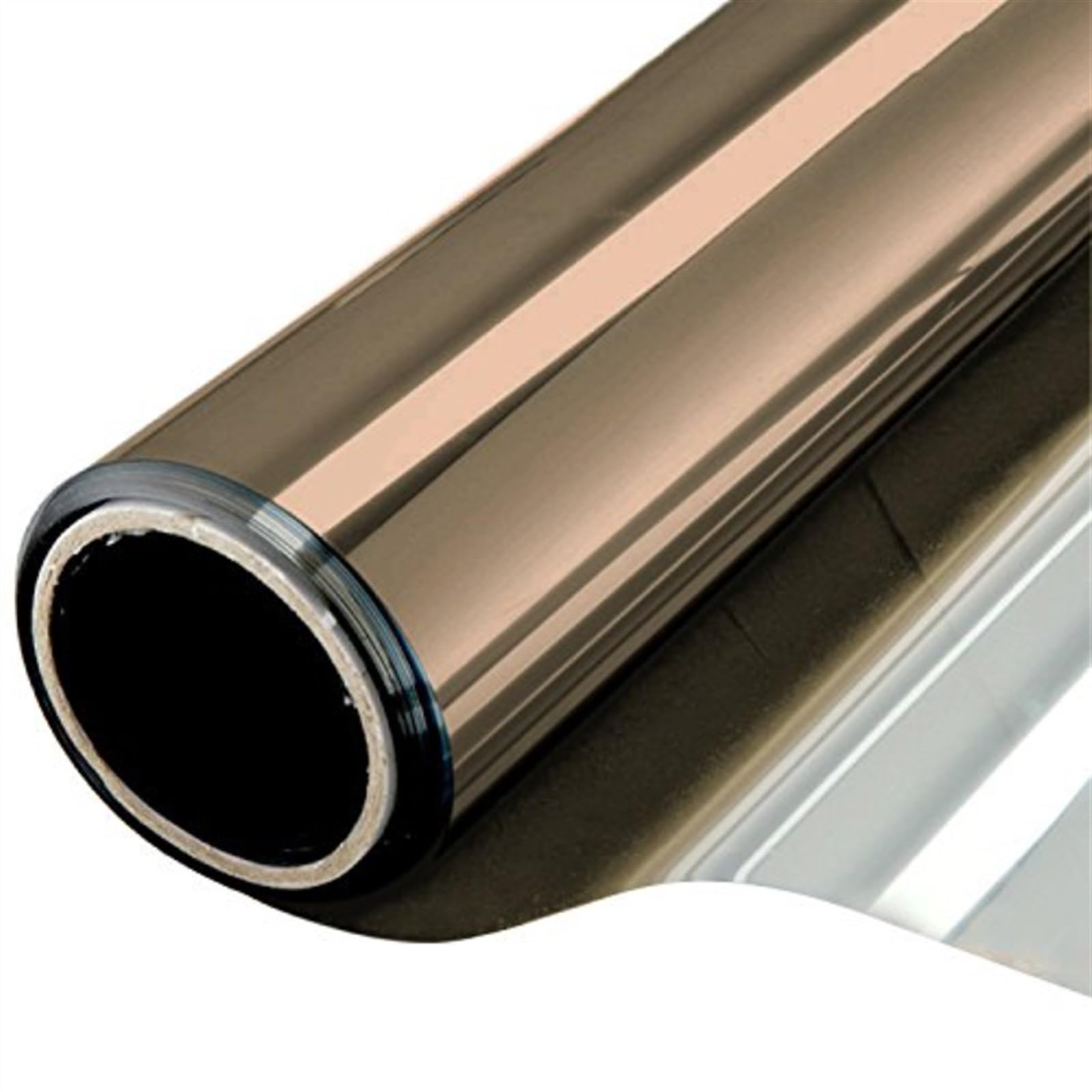 Glass Window Film Tea Silver Window Film One Way Privacy PVC Static Cling Heat Blocking Anti UV Removable Mirror for Home and Office(50x500cm)