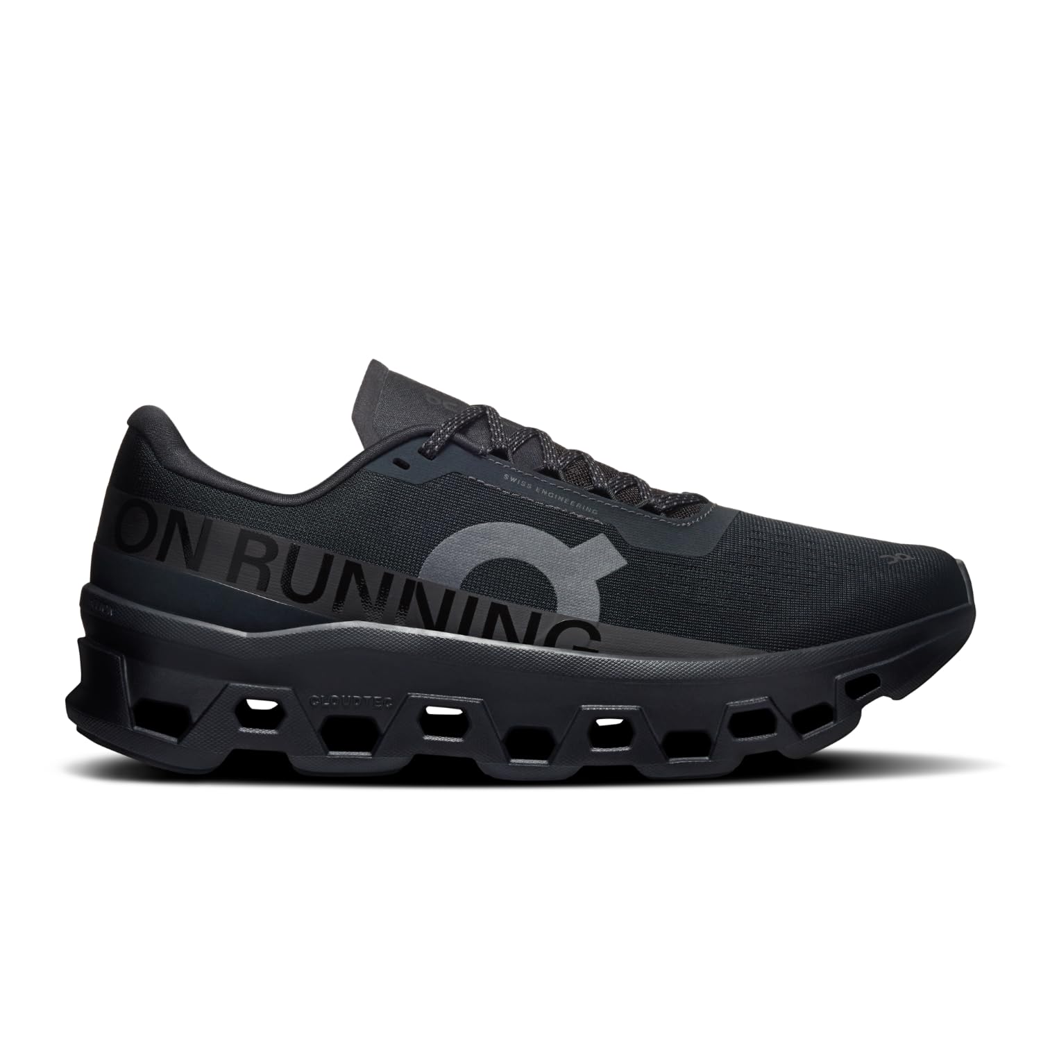 On Men's Cloudmonster 1 Sneakers, Black/Black, 10 Medium US