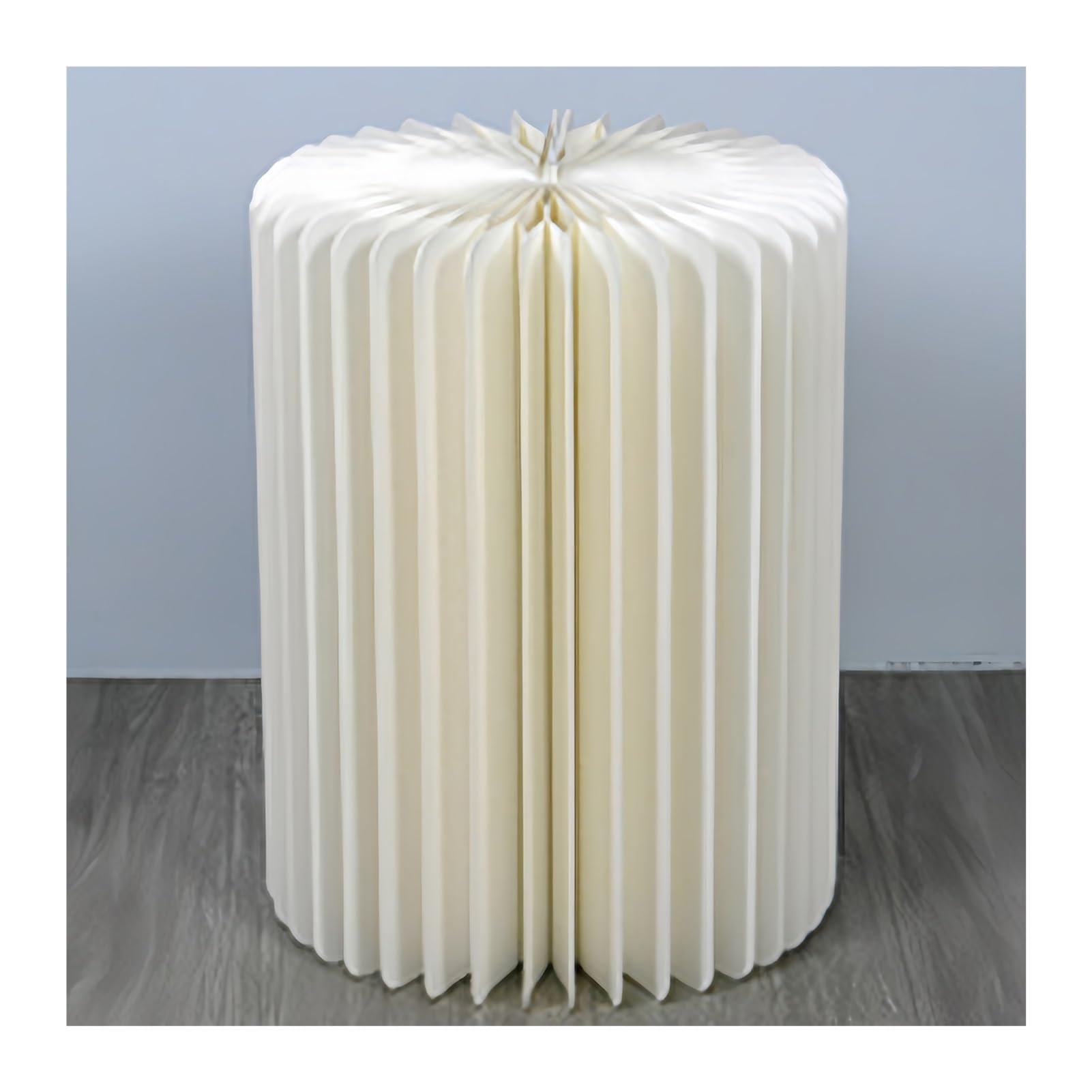 YTBHSHXZ plinth， Cardboard Columns Pedestal Stand, Foldable Paper Flower , Display Column With Acrylic Lid(11.8in,15.75in)