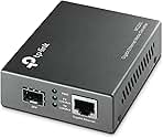 TP-Link MC220L | Gigabit SFP to RJ45 Fiber Media Converter | Fiber to Ethernet Converter | Plug and Play | Durable Metal Casing | Versatile Compatibility | Auto-Negotiation | UL Certified