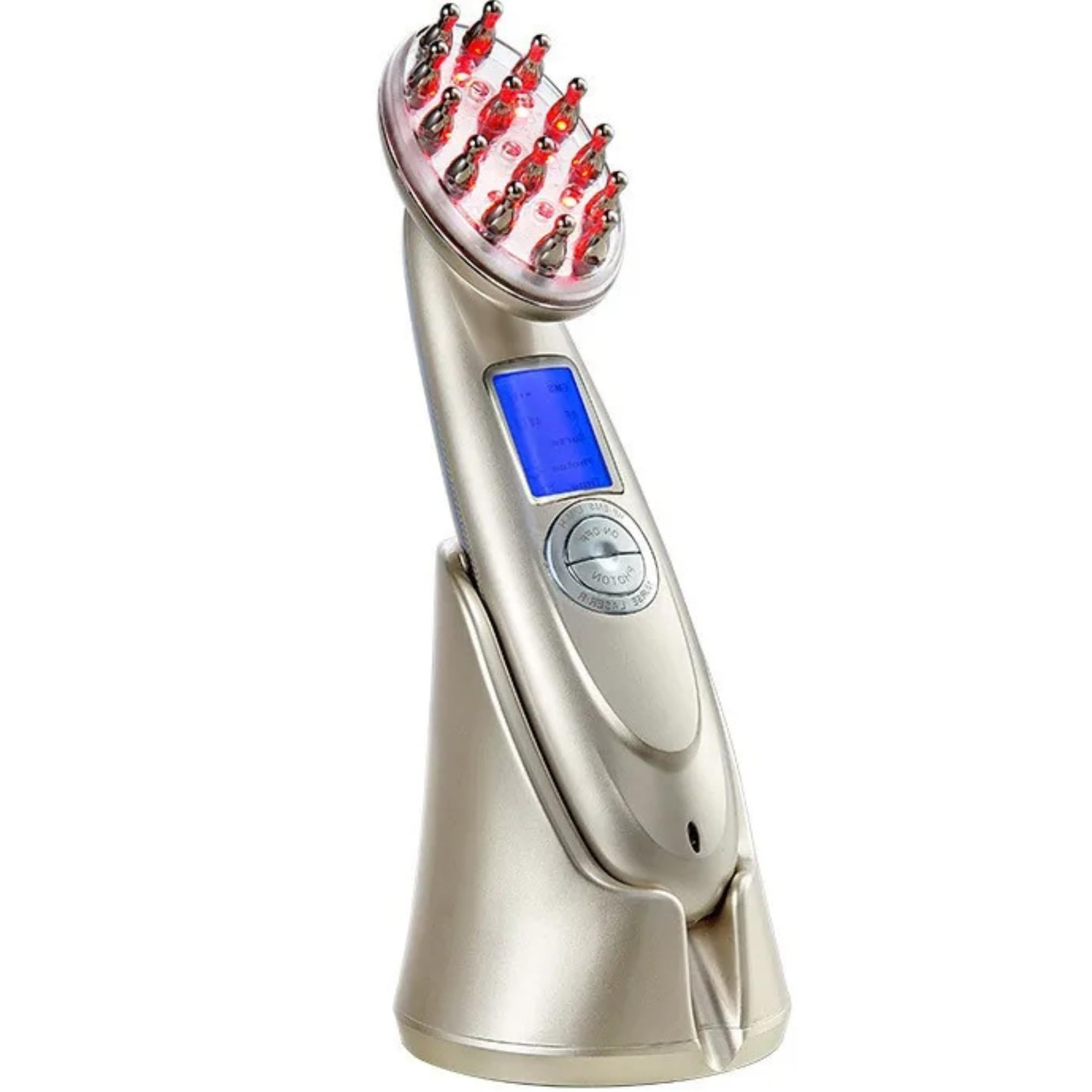 BRONTIX Red Light Therapy scalp massager for hair growth gadgets Therapy For hair massager for hair growth and oil massager for scalp | hair scrubber for scalp | hair massager scalp (Gold) (B0D49MLTZW) Amazon Price History, Amazon Price Tracker
