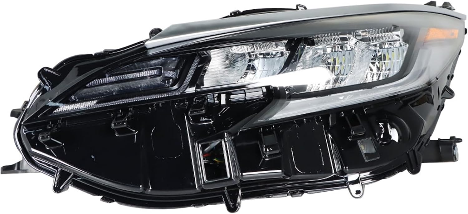 Headlight Headlamp Assembly Black Left Side Replacement for 2021 2022 Sienna XSE