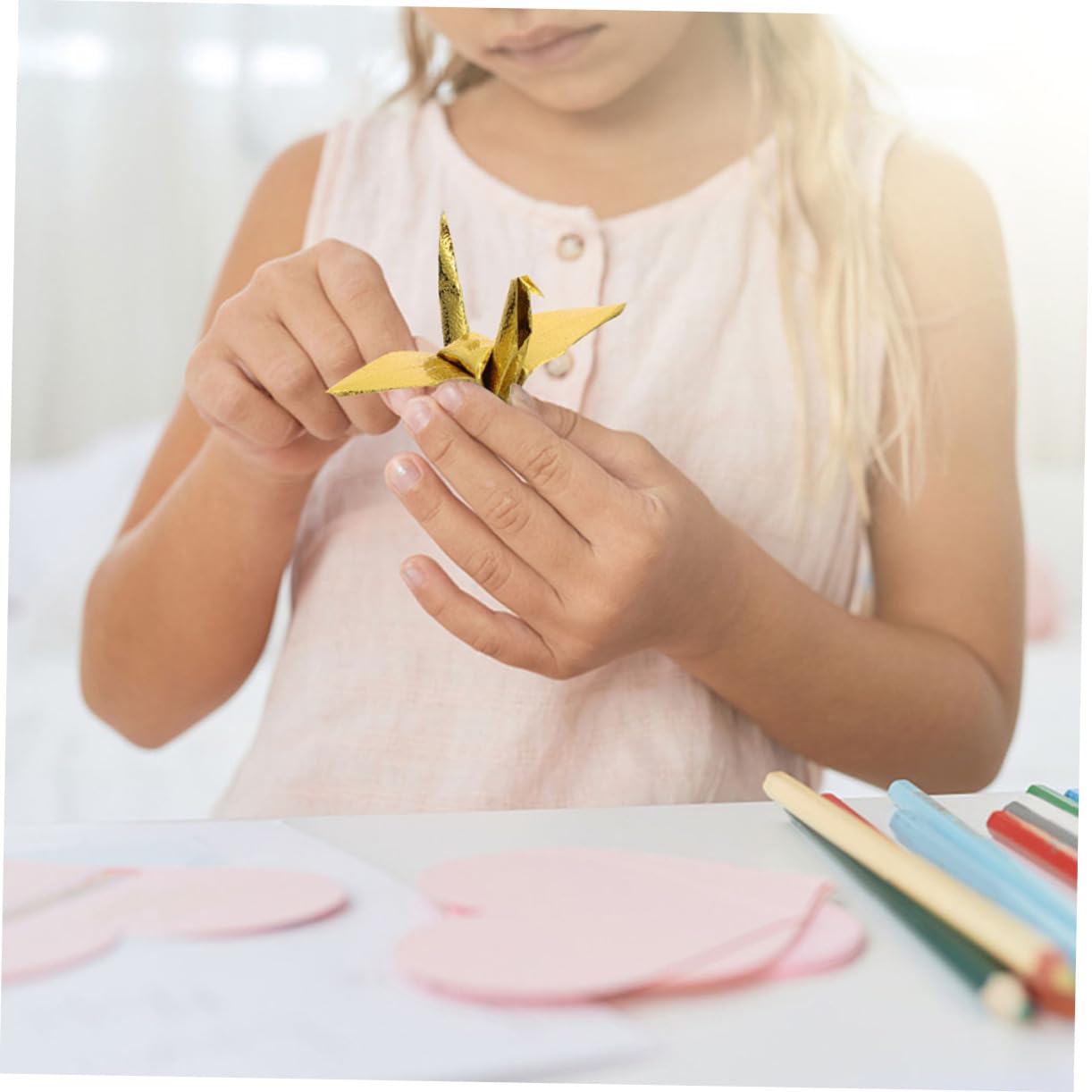 NUOBESTY 300hojas Papel De Origami De Plegado Para Manualidades Para Decoraciones y