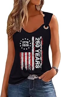 Womens Gradient Notched Neck Casual Tank Tops Novelty Sleeveless Shirts Funny Graphic Tee Vests
