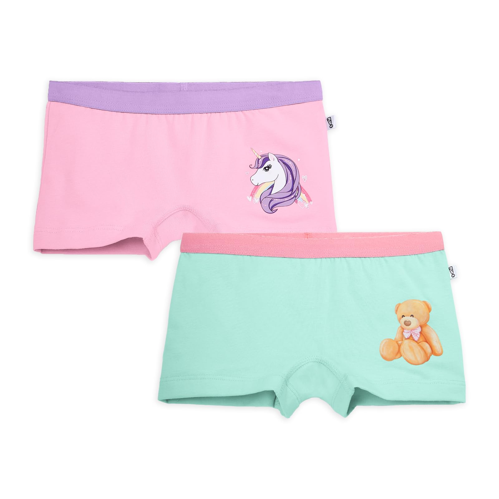 YouGotPlanB Cotton Trunks for Girls | Ages 4-16 | Stretchable Trunks for Kids | Snug-Fit | Perfect for Active Girls-image-30