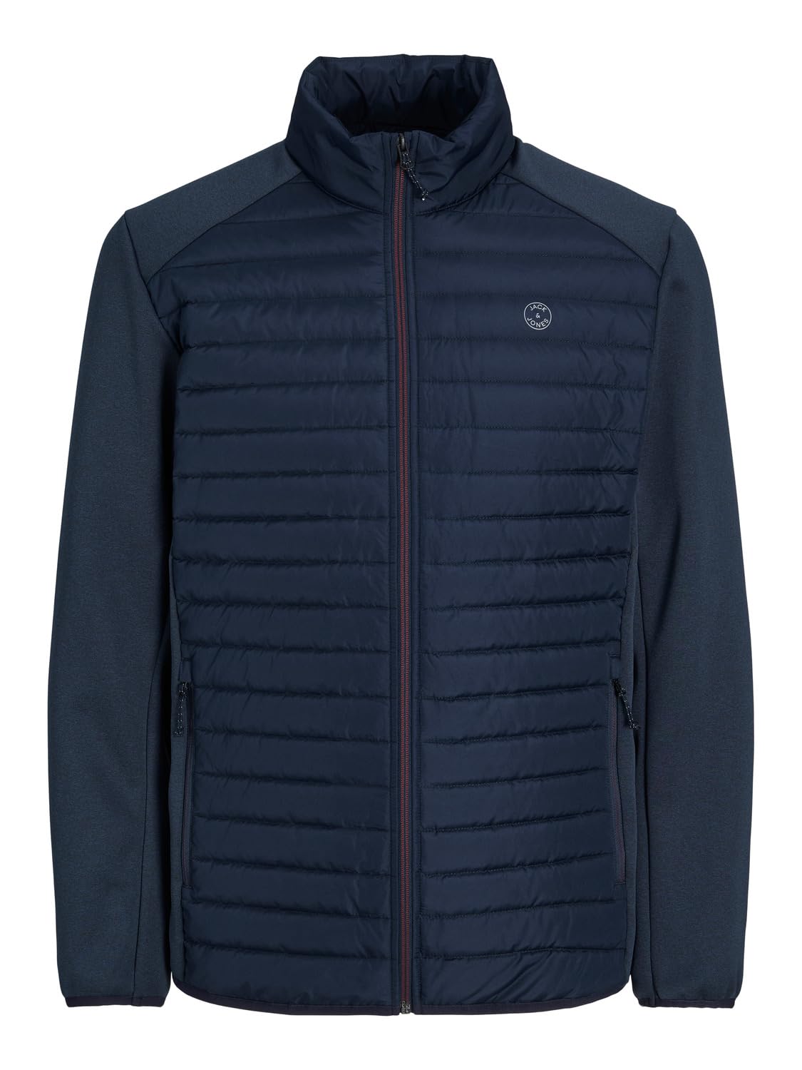 JACK & JONES Men's Jjemulti Quilted Collar Noos Quilted Jacket, Navy blazer/detail: set-in sleeves, M