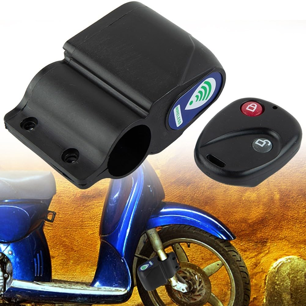 Allarme antifurto per bicicletta, rilevatore di vibrazioni, senza fili, sirena da 95 dB, con telecomando, per mountain bike, bici da strada, ciclomotori