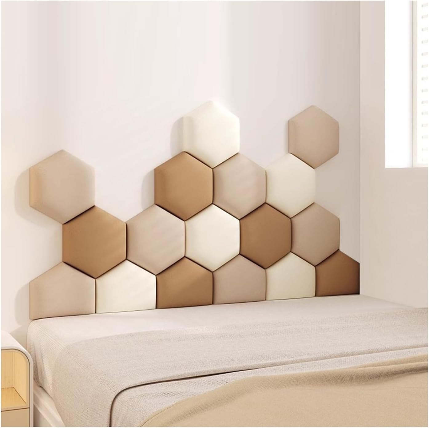 Panneaux muraux rembourrés pour créer une tête de lit cocooning 120x70