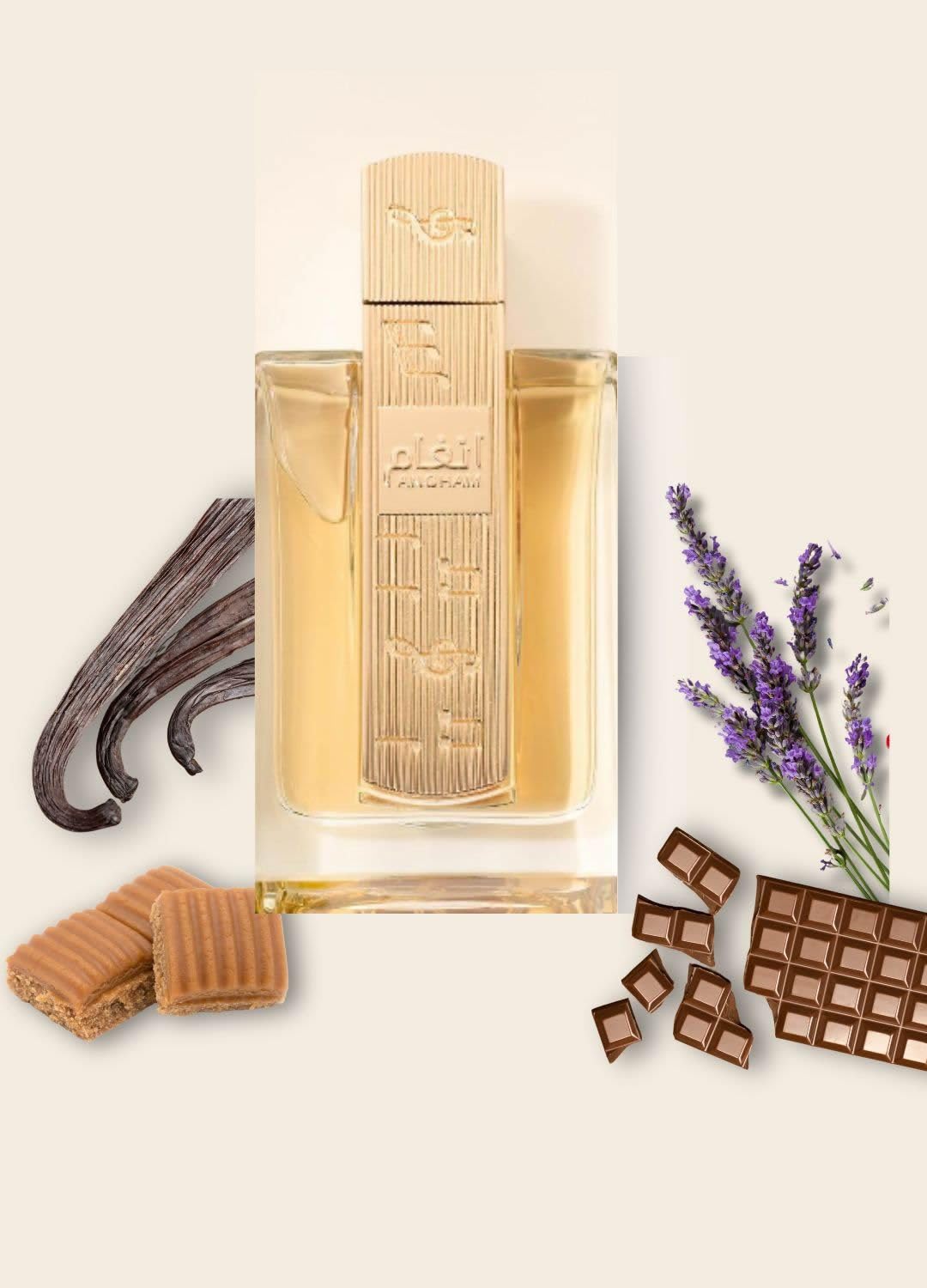 Angham Perfume Árabe Original – Eau de Parfum Oriental 100ml + Atomizador 5ml Recargable | Fragancia de Mandarina, Pimienta Rosa y Vainilla de Larga Duración.