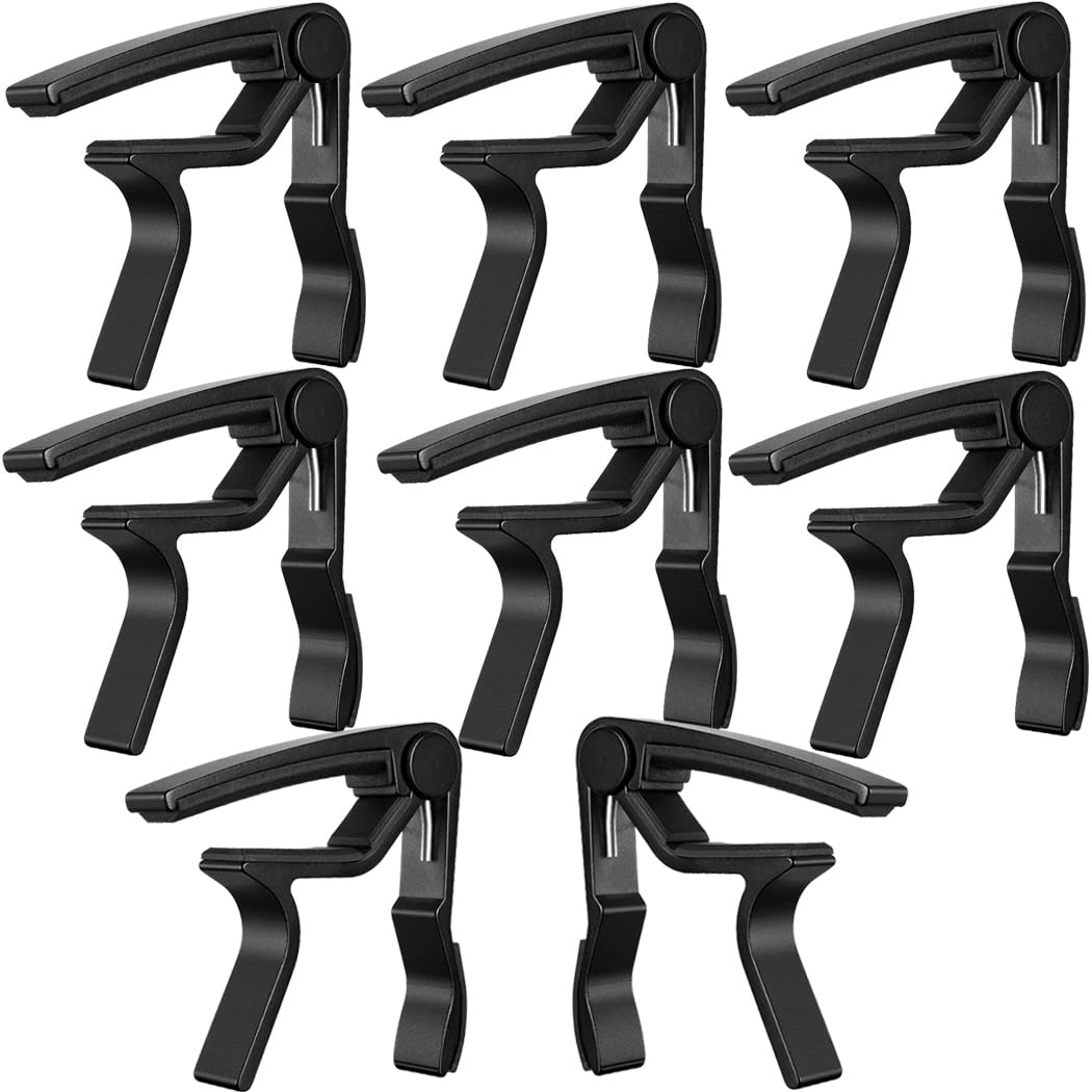 Guitar Capo 8 Pack Capo Guitar Clamp Kapo for Acoustic Electric Bass Guitar Ukulele