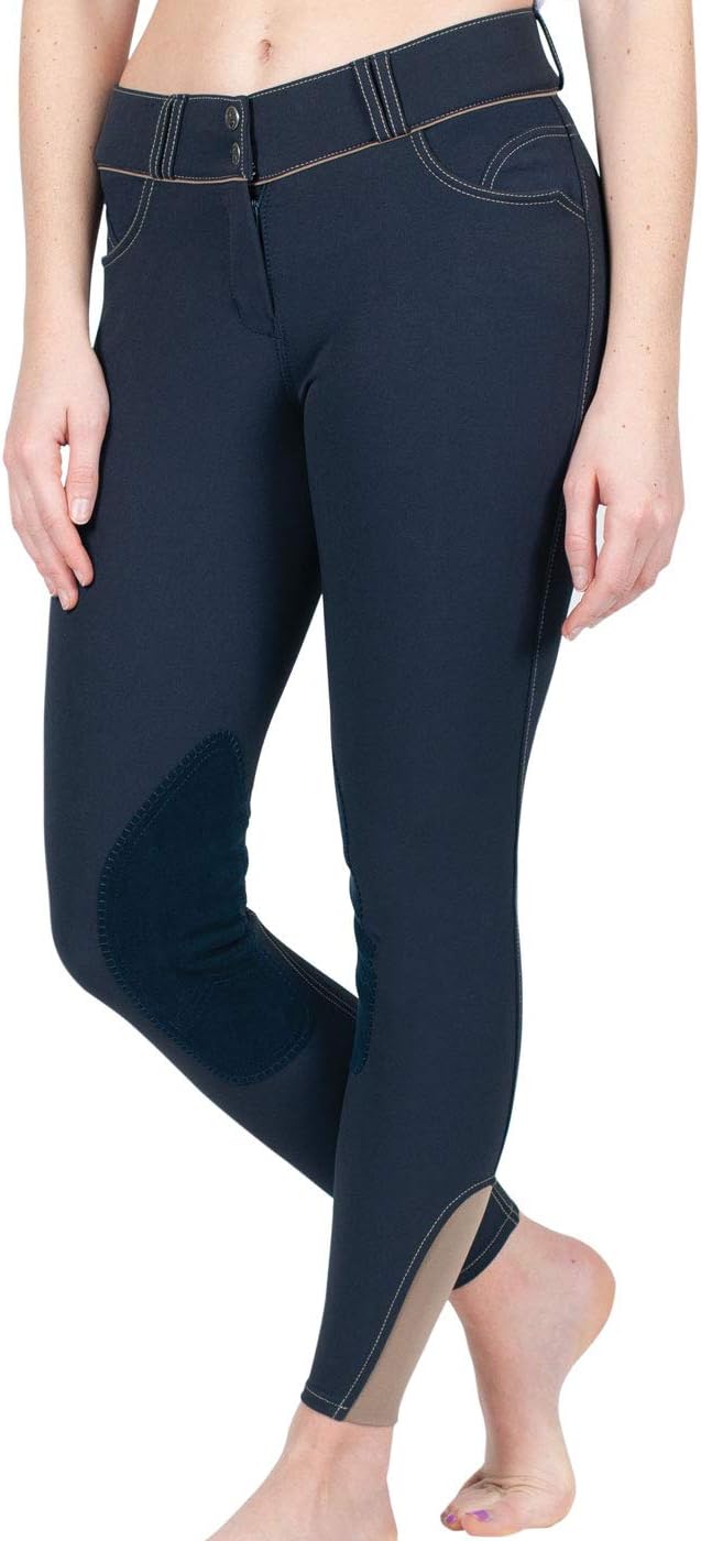 ELATIONEuroSeat Breeches - High Waist Platinum Brooklyn Riding Pants for Women