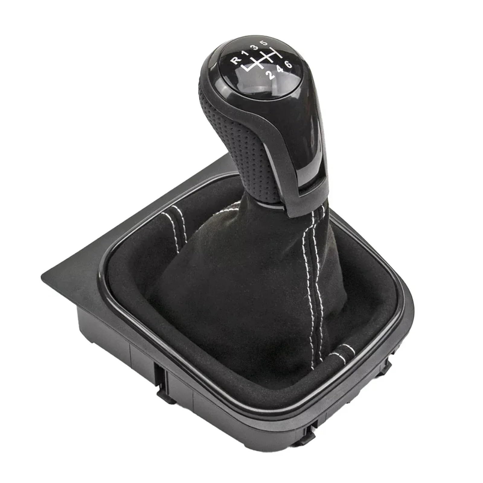 Jeocoai 6 Speed Car Gear Knob For Golf 5 Mk5 6 Mk6 Car For Speed Gear Shift Knob With Gaiter Boot For Jetta(6 Speed)
