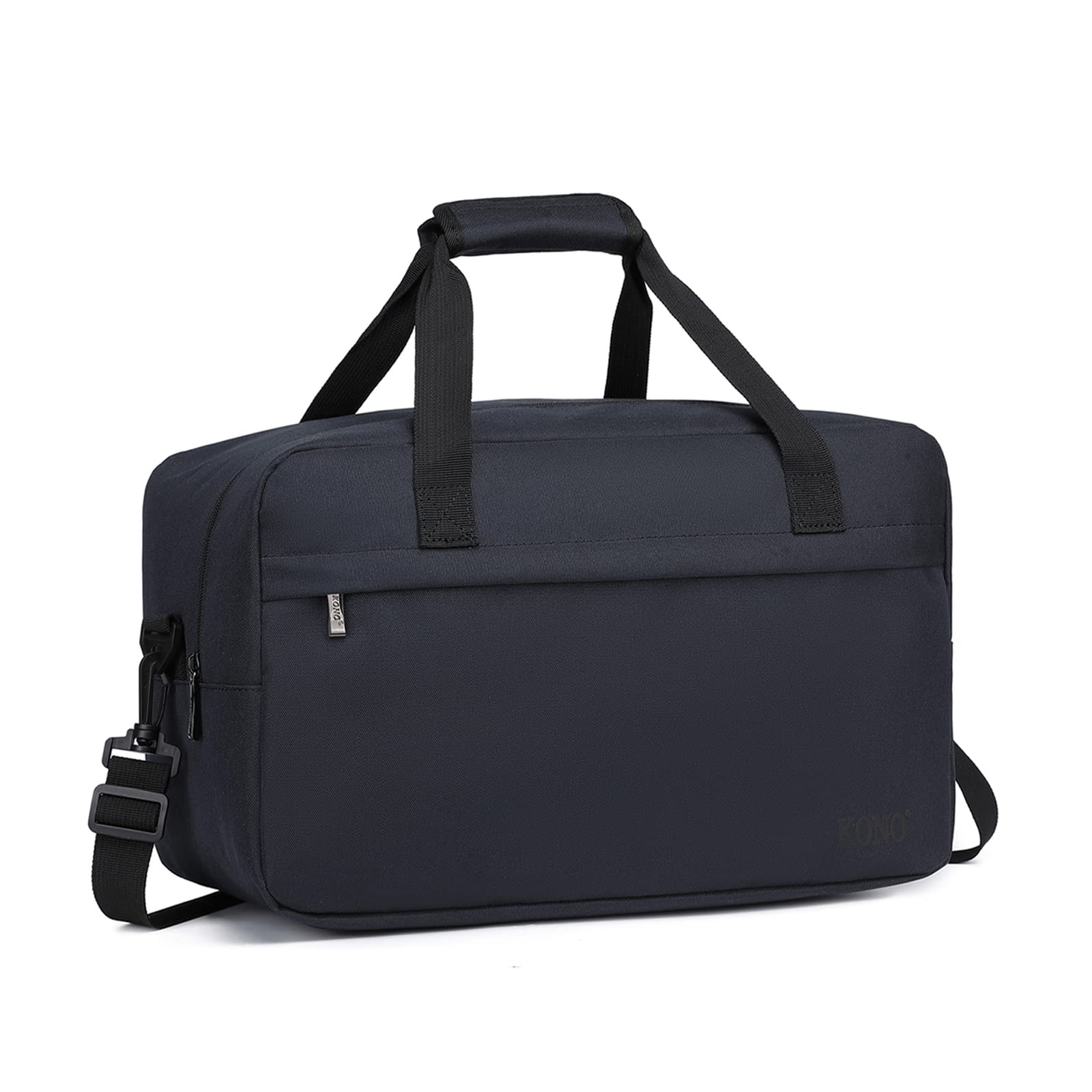 KONO 40x20x25cm Borsa da Viaggio Leggero Palestra Borsone da Viaggio con Tracolla (Blu Scuro)